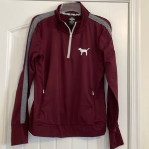 PINK quarter zipper jacket/shirt